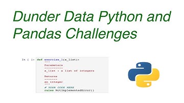 Dunder Data Python and Pandas Challenges