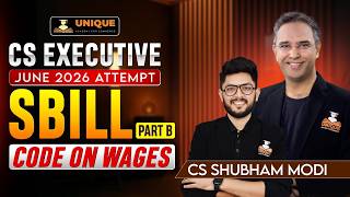 CODE ON WAGES 2019 LECTURE 4 SBILL CS EXECUTIVE JUNE 2026