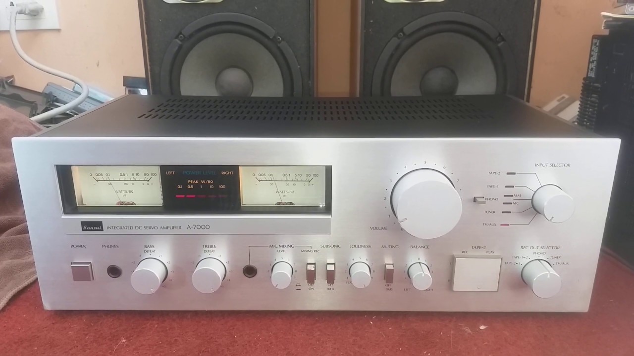 ทดสอบแอมป์วินเทจเสียงดีสวยคลาสิค SANSUI A-7000 MADE IN JAPAN - YouTube