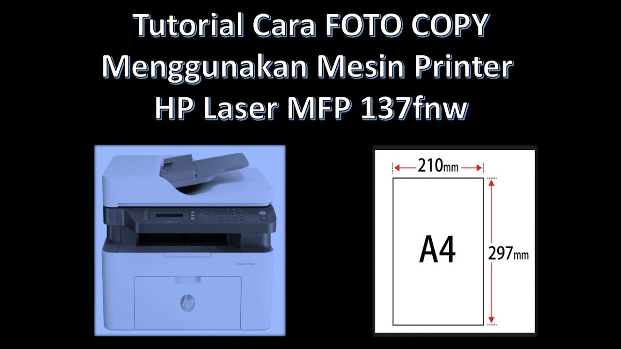 mesin Printer Merk HP Laser MFP 137fnw 