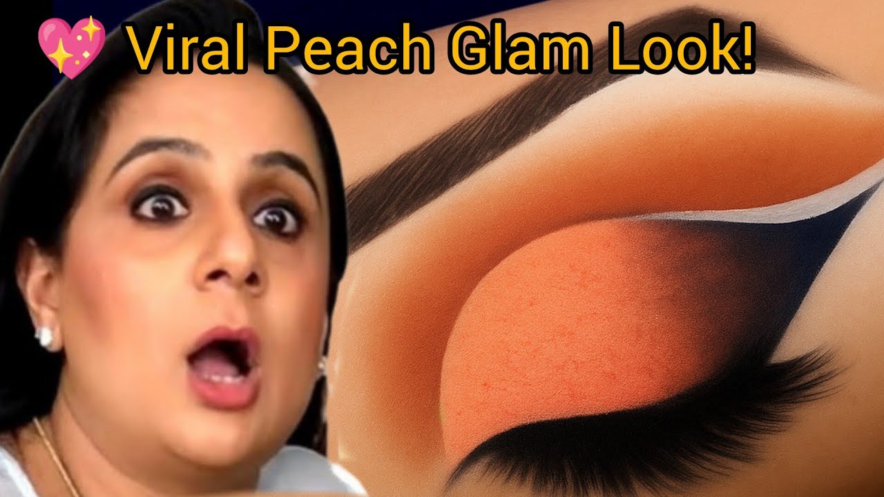 “🔥Viral Cut Crease Secret! Parul Garg Inspired Peach Eye Makeup Transformation | Full Long Tutorial”