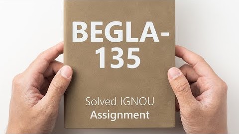 BEGLA 135 solved assignment 2024-25 | ENGLISH IN DAILY LIFE #ignousolvedassignment #ignouassignment