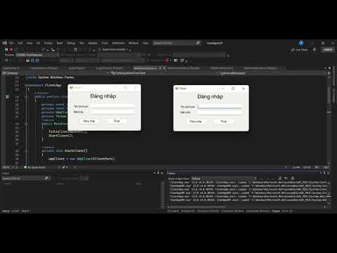 Chương trình C# Chat App giữa client và server , sử dụng UDP , Winform.