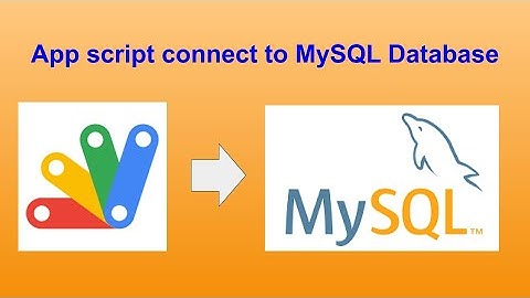 App script connect to MySQL Database