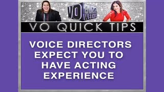 Ginny McSwain - Voice Directors Expect You To Have Acting Experience