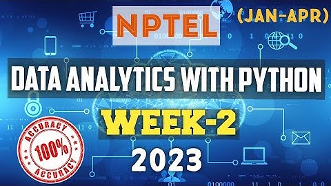 Data Analytics with Python || NPTEL Week 2 assignment answers || #nptel #skumaredu