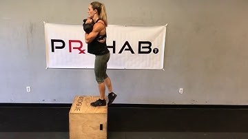 Double Kettlebell Front Rack Alternating Step-Ups