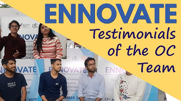 Organizing Committee Testimonials | ENNOVATE 1.0