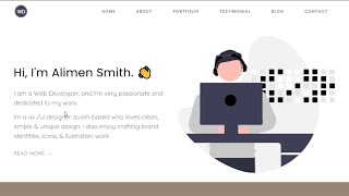 Responsive Personal Portfolio Website Using HTML CSS and JavaScript | @amittutorial5