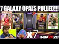 WE PULLED 7 GALAXY OPALS WITH THE NEW GOAT KAREEM SHOWTIME PACKS IN NBA 2K20 MYTEAM PACK OPENING