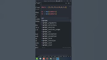 Find Minimum & Maximum Numbers In Python - #Shorts