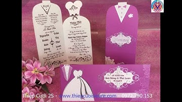 [Thiepcuoisieure]- Mẫu thiệp cưới đẹp nhất 2017 Giá 1,900 đồng/thiệp