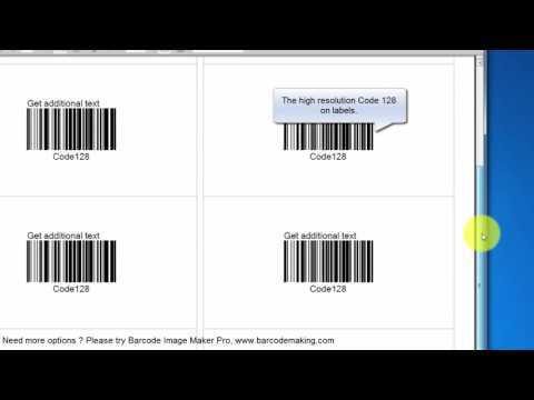 Code 128 barcode generator