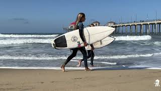 Sound of Ocean Waves 1 hr 20 m at Huntington Beach Pier Southside 4K