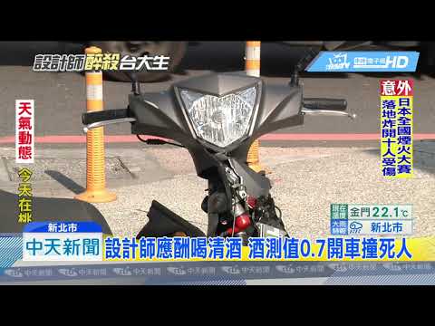 20181007中天新聞　「下跪啦」　設計師酒駕撞死台大生　遭死者同學嗆