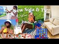 VLOG: My Sofa Arrived! Bought a New TV & Park Picnics