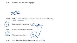 GATE Environmental Science PYQ |  Air Pollution  control Problems