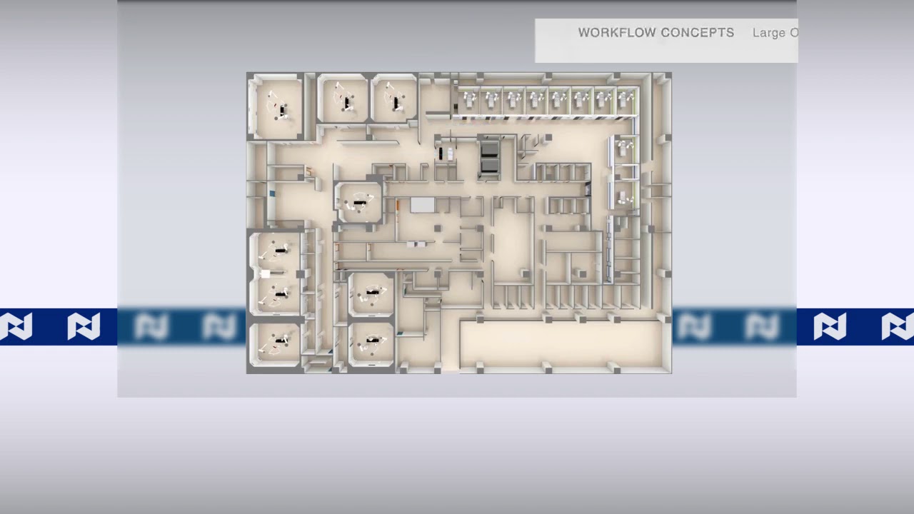 Workflow for doctors,nurses, patients and medical materials in Modular OT