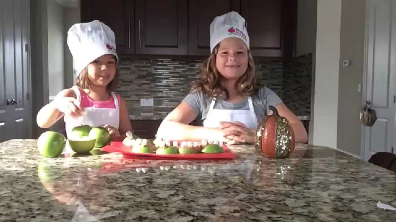 Apple Monster Mouths for Halloween