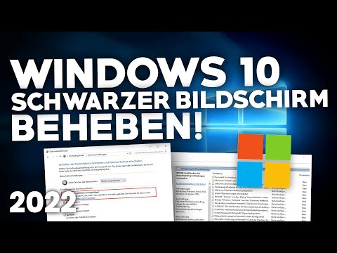 Windows 10: SCHWARZER BILDSCHIRM BEHEBEN! | Problemlösung | Windows 10 | 2022