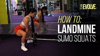 Landmine Sumo Squats Tutorial Team Evolve