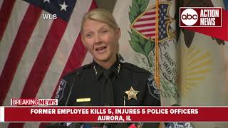 Officials: 5 dead, 5 police wounded in Illinois workplace shooting