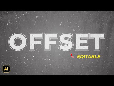 How to Make Editable Offset Outline Text Effect - Adobe Illustrator Tutorials