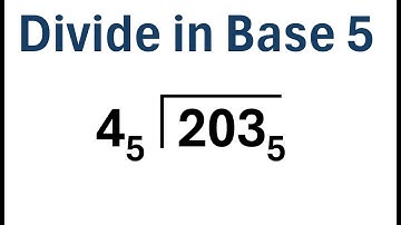 How to Divide Numbers in Base 5