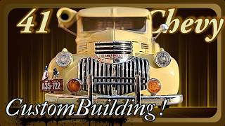 Custom building the 1941 Chevy Pickup by Revell. Model Car Building.
