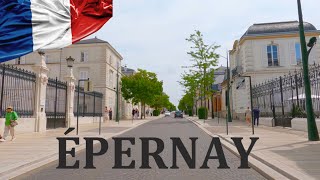 DRIVING in ÉPERNAY, Marne, Champagne-Ardenne, FRANCE I 4K 60fps