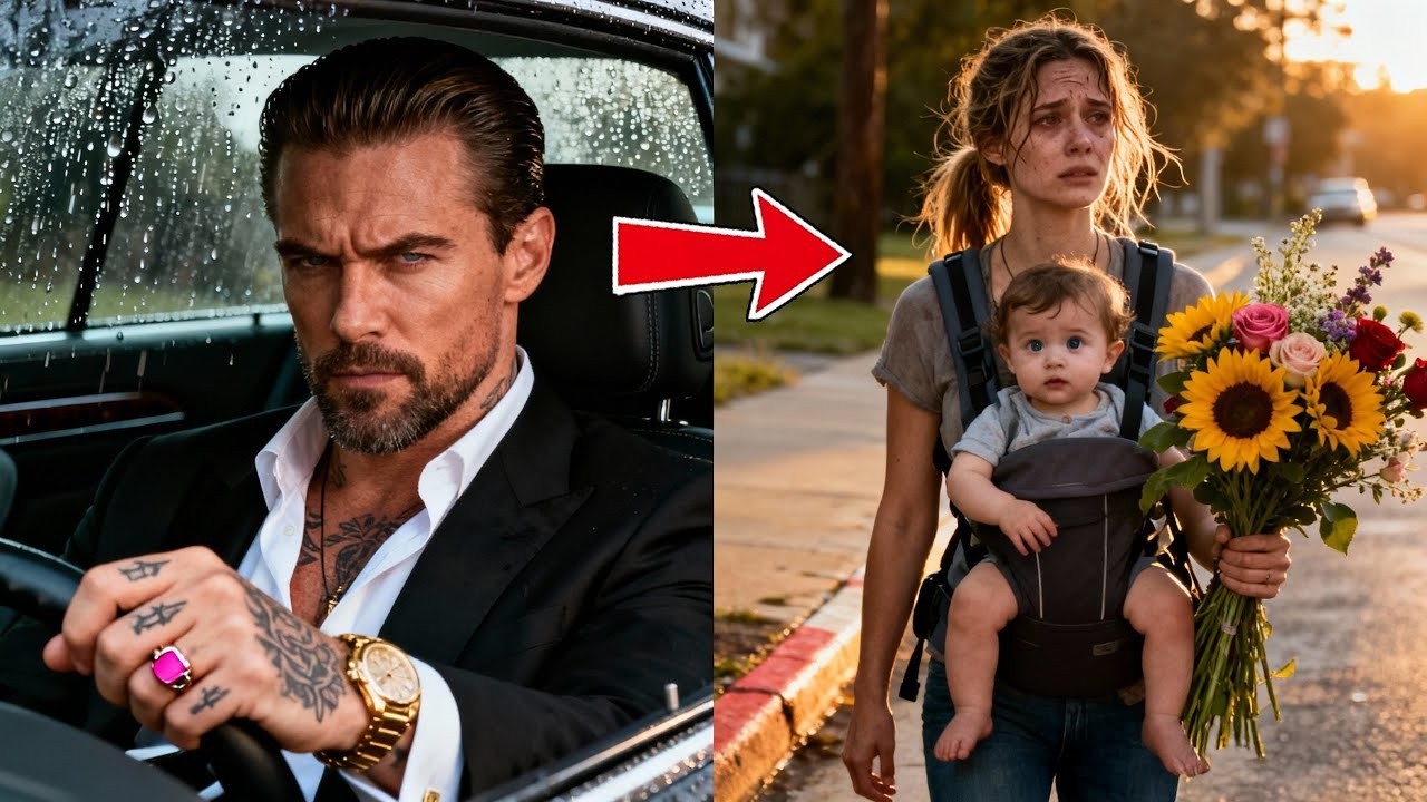 Mafia Boss Furious at a Traffic Light—Then He Sees His Ex Wife Selling Flowers With Her Baby