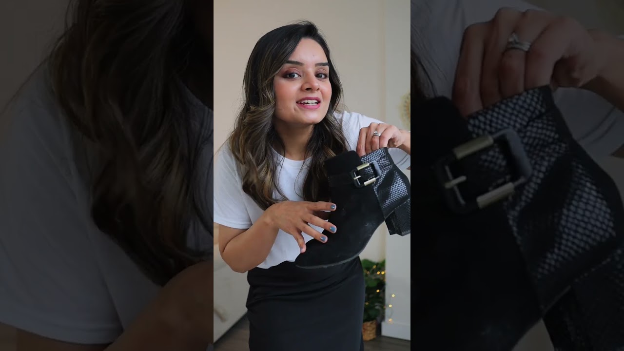 Midi Skirt + Leather Jacket ❤️ #shorts #shortvideo