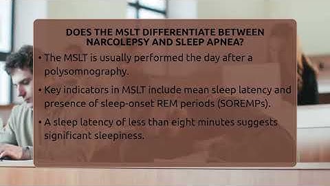 Does The MSLT Differentiate Between Narcolepsy And Sleep Apnea? - Sleep Apnea Support Network