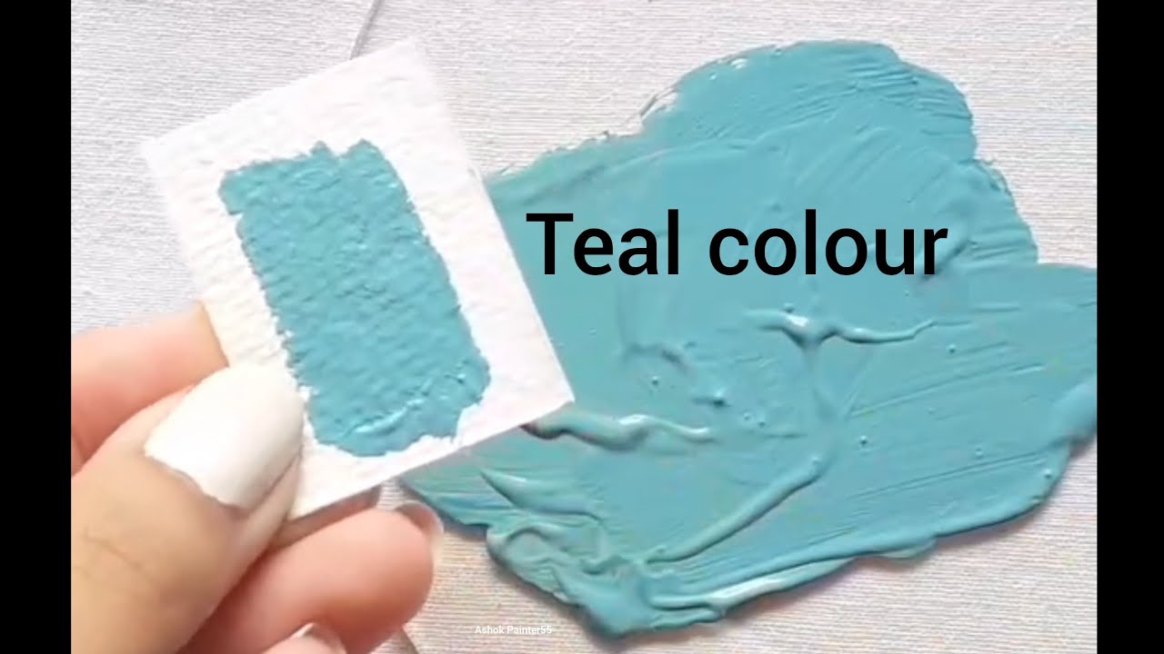 How to make teal colour/teal colour/colour mixing video/yellow or blue colour mixing 