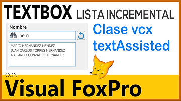 Clase de textbox búsqueda incremental con datos de un cursor en Visual FoxPro