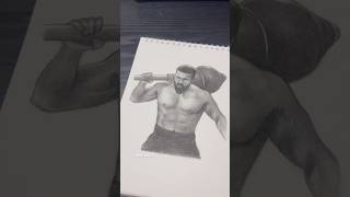 Peddi drawing ✍️ | Ram Charan | #ytshorts #art #drawing #peddi #trending