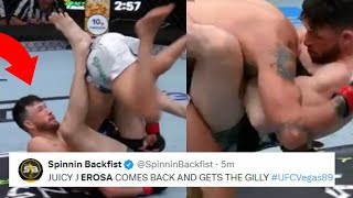 FIGHTERS REACT TO JULIAN EROSA SUBMITTING RICARDO RAMOS | EROSA VS RAMOS REACTIONS