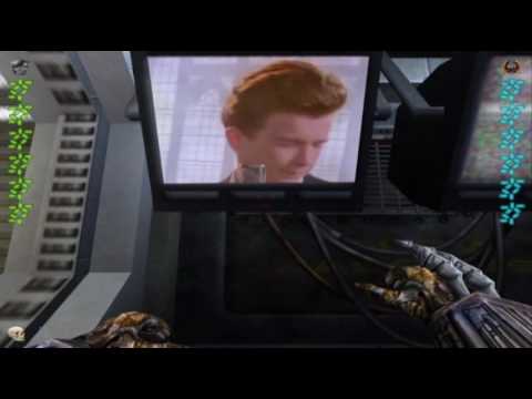 Aliens vs. Predator 2 - Predator Gets Rickroll'd