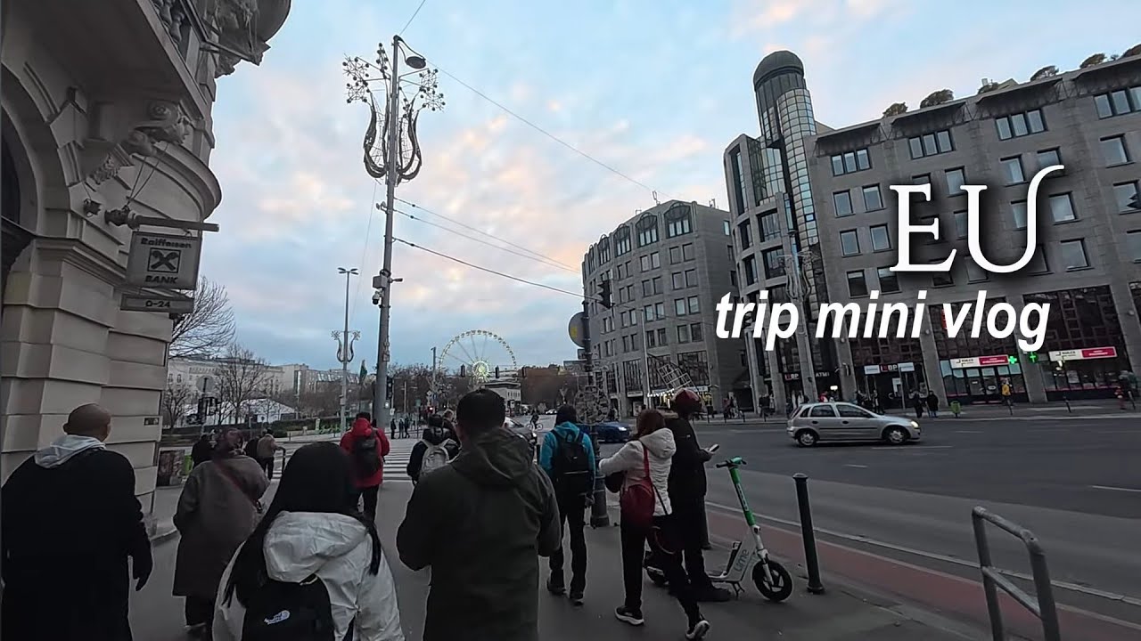 eu christmas trip mini vlog | travelling across east and central europe!
