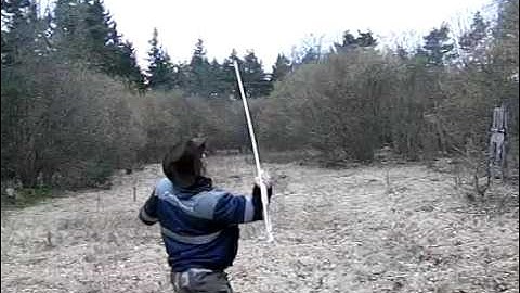 Atlatl shot in slow motion