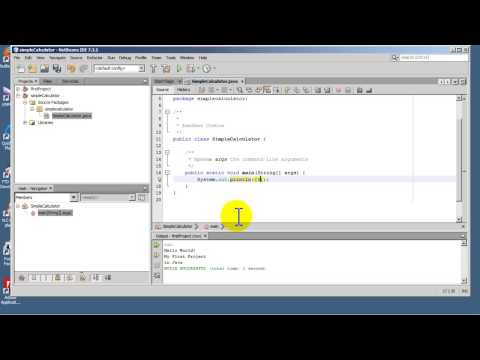 Java 7 Video Tutorial - How to create a Java application that perfoms Mathematical Computations