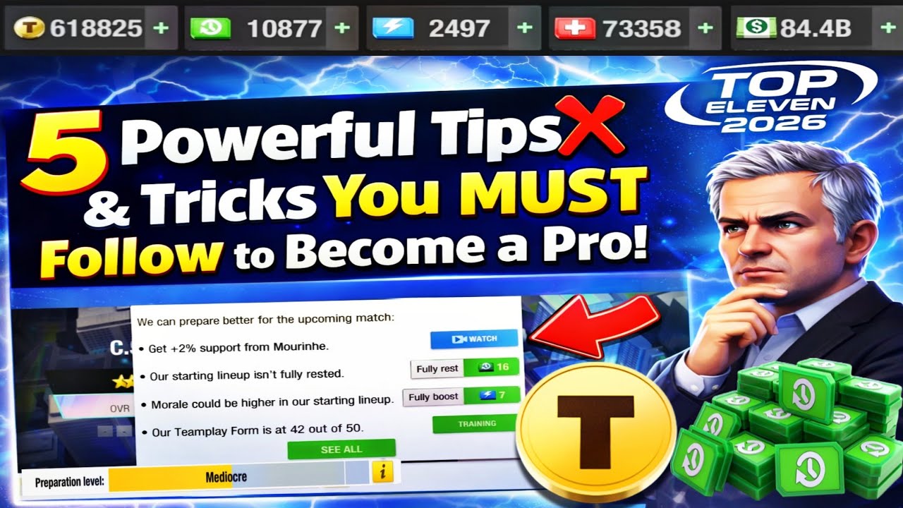 5 Powerful Top Eleven Tips & Tricks You MUST Follow to Become a Pro! 🔥⚽