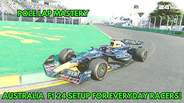 F1 24 Australia Dry setup and Pole Lap | 100 AI Difficulty Guide