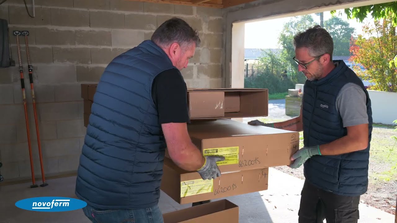 Pose de la nouvelle porte sectionnelle en 90 minutes