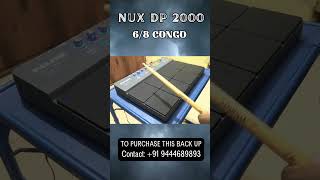Nux DP 2000 - 6/8 Congo pattern #nuxdp2000 #congo #solomondtx #tutorial