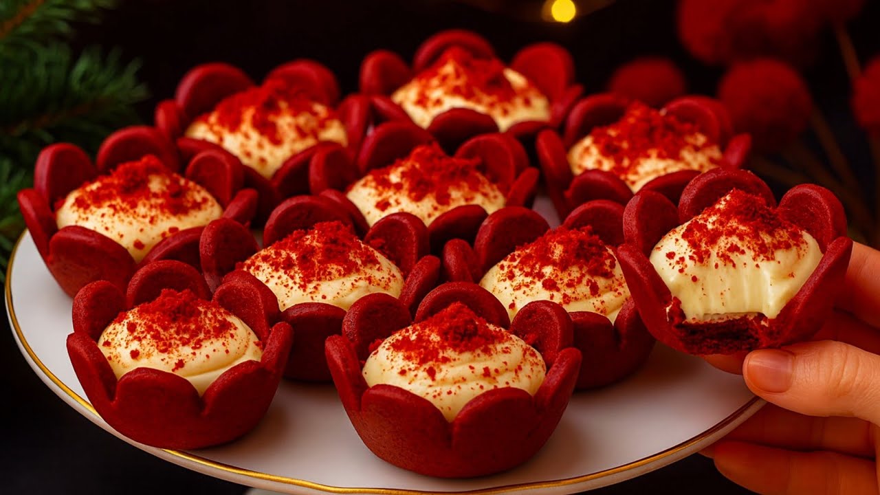 Тарталетка «Красный бархат» | Мини-тарталетки