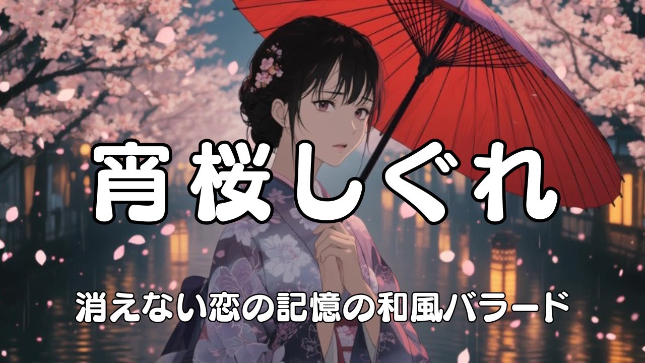 宵桜しぐれ｜夜桜 × 小雨 × 切ない和風バラード──春の夜に舞う“恋の
