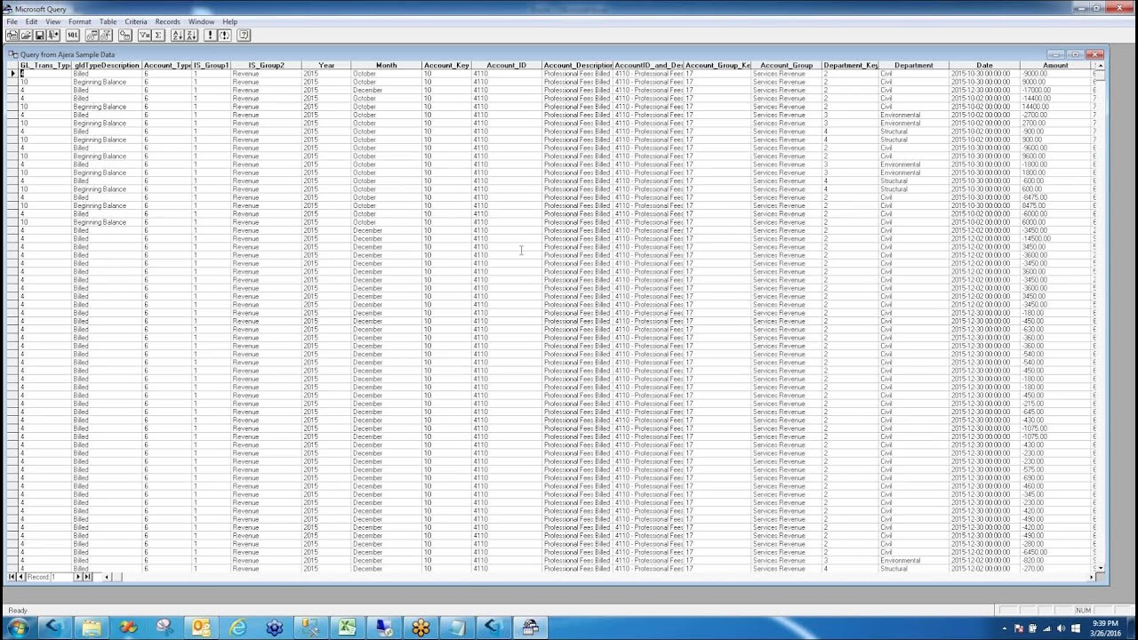 Excel Live Linked with Ajera by Michael J. Brennan CPA - YouTube