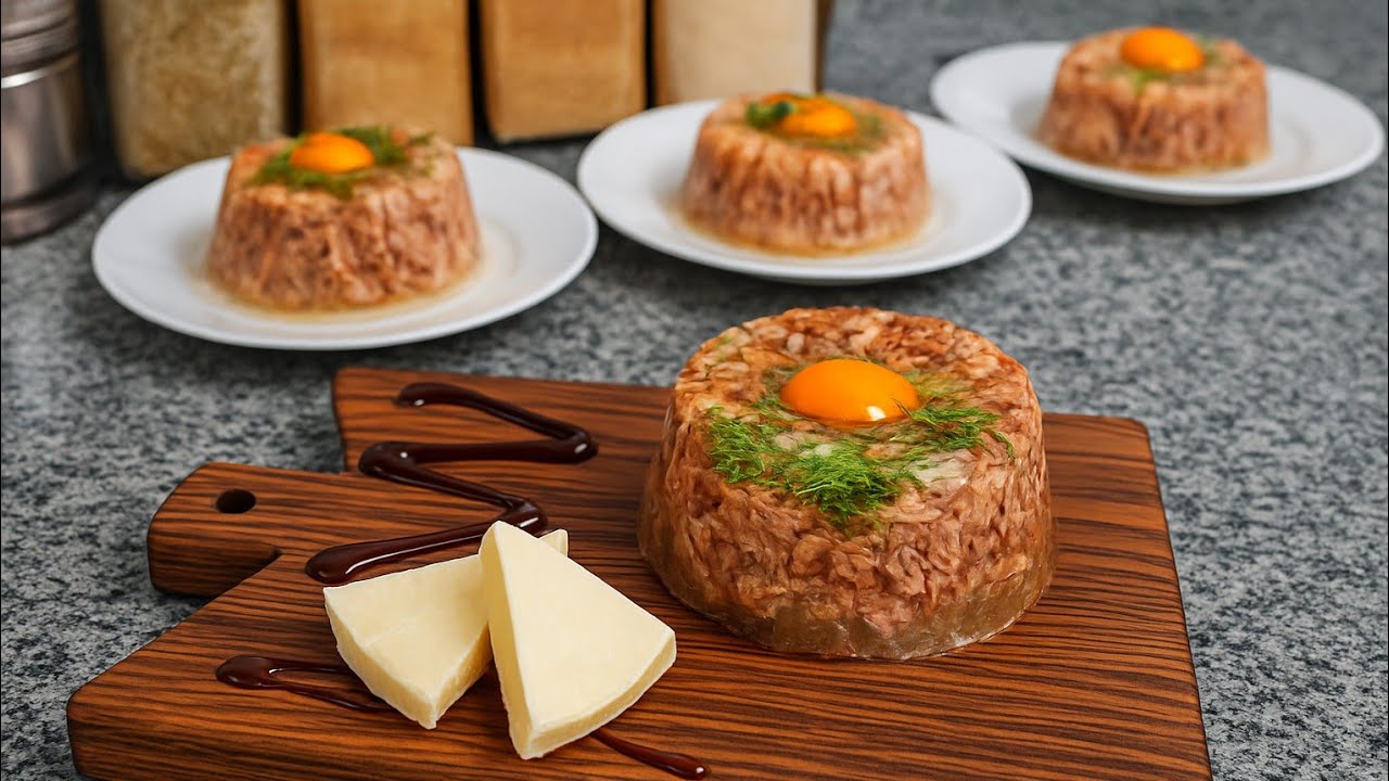 Просто и вкусно!  Любимый рецепт моей семьи!  Рецепт заливного желе.  Домашний холодец