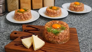 Basit ve lezzetli!  Ailemin en sevdiği tarif!  Aspic jöle tarifi.  Ev yapımı jöleli
